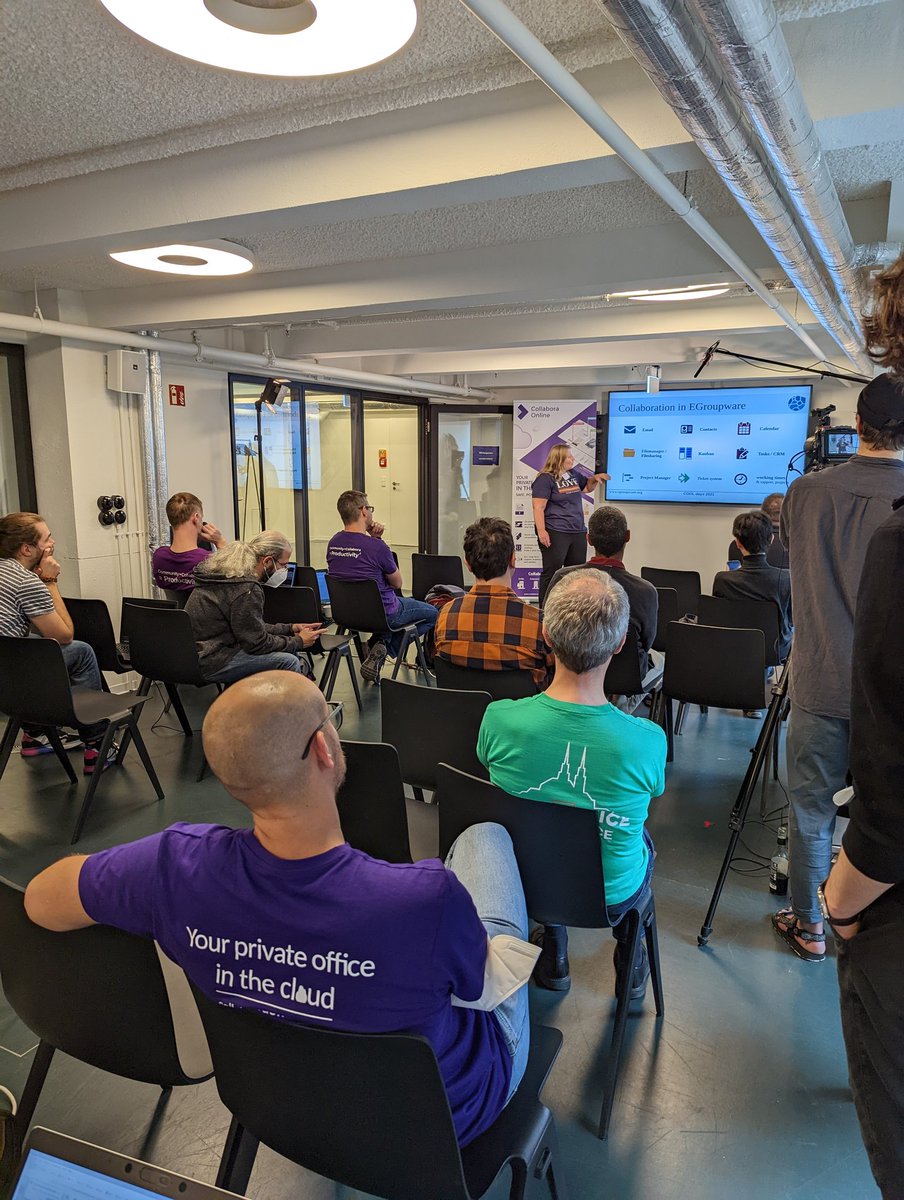 CollaboraOffice's tweet photo. It's great to hear from Birgit at @egroupware about how they are integrating COOL with their services 💻
#COOLdays #lightningtalks #TechnicalDay https://t.co/suMpW7hqDt