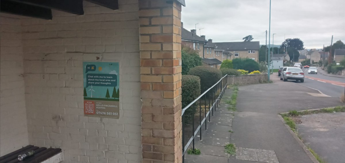 Hi <a href="/Paganhill/">Paganhill Community Group</a>! Have you seen these signs around the area yet?  Why not stop for a chat?  Or you can find out more at the Community Café at the Community this afternoon!  ☕️
<a href="/HelloLampPost_/">Hello Lamp Post</a> 
#StroudDistrict2030
#letstalk2030
#hellostrouddistrict