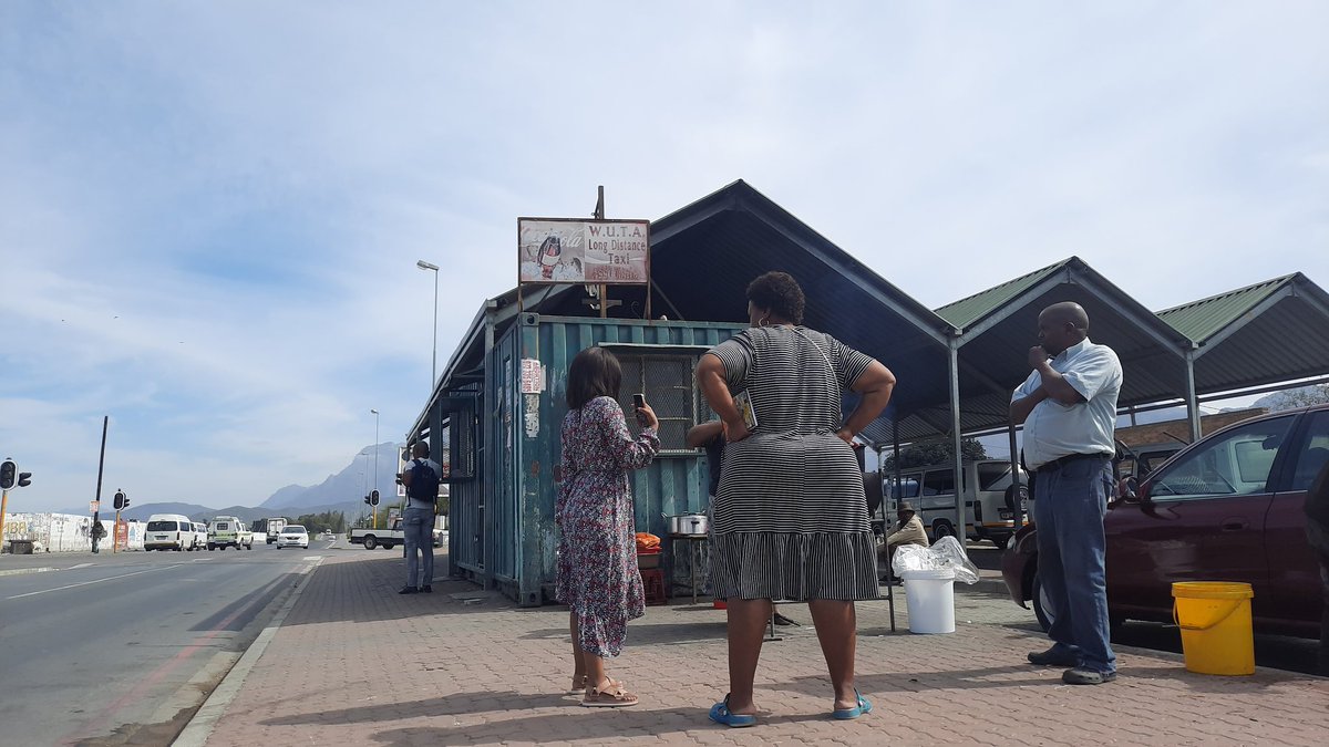 GuerreraCasas's tweet photo. Another fascinating walk along Mtwazi st in Zwelethemba. Today in addition to food vendors, we visited the local taxi rank &amp; were reminded of the important links across all urban systems #mobility #food #learningjourney #Worcester #Westerncape #systemchange https://t.co/ZEvGZqzfpE