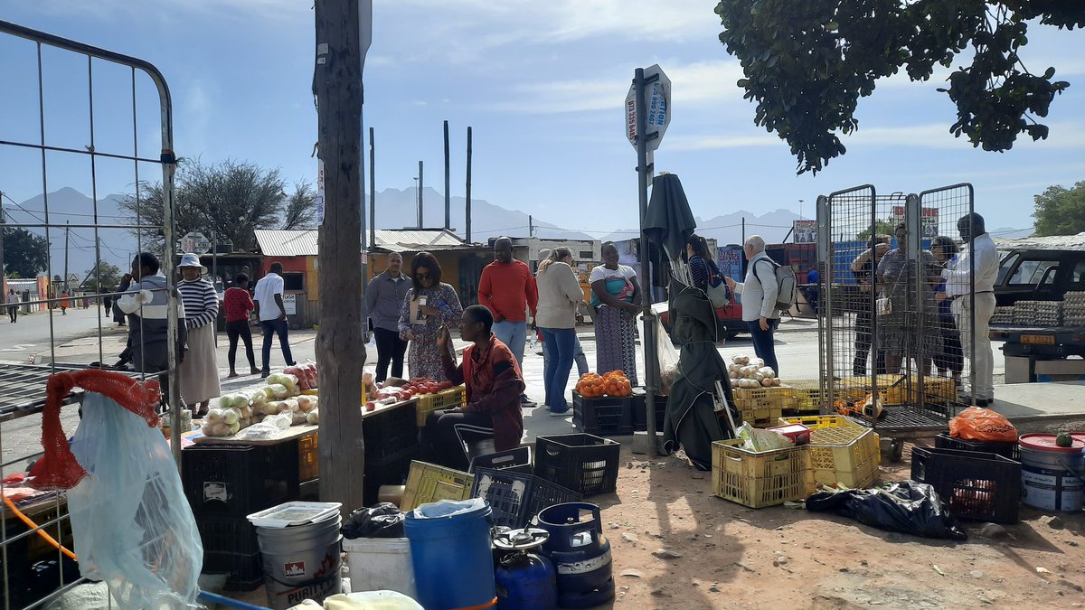 GuerreraCasas's tweet photo. Another fascinating walk along Mtwazi st in Zwelethemba. Today in addition to food vendors, we visited the local taxi rank &amp; were reminded of the important links across all urban systems #mobility #food #learningjourney #Worcester #Westerncape #systemchange https://t.co/ZEvGZqzfpE
