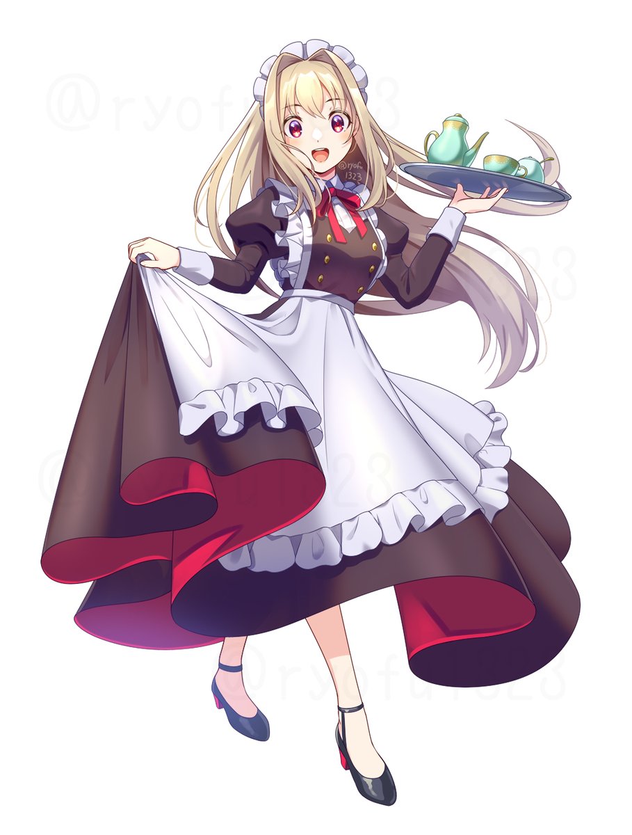 「ロングスカートメイドさん#オリジナル 」|りょふ彦@絵仕事募集中のイラスト