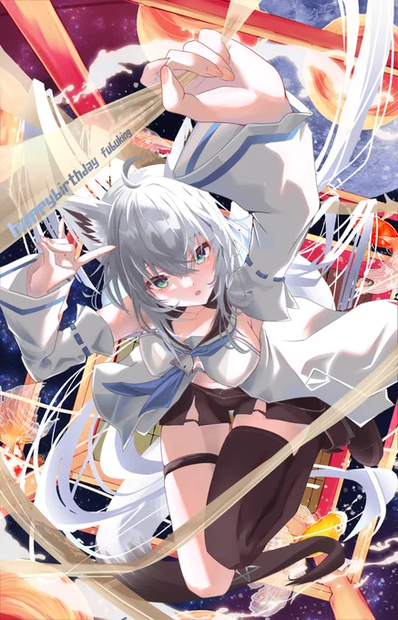 Towards a bright futureこれからも、応援しています!お誕生日おめでとうございます#絵フブキ 
