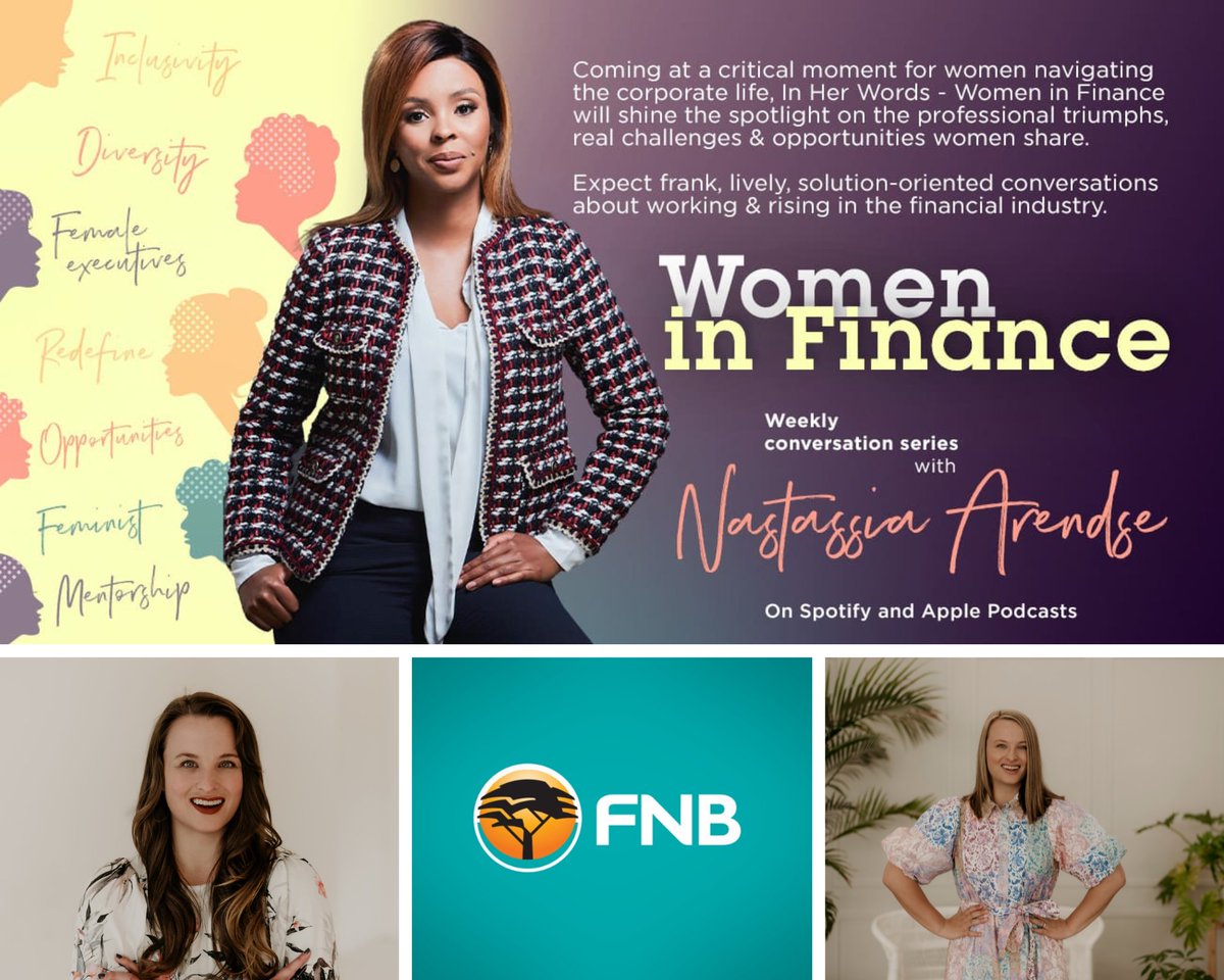 her_finance's tweet photo. Episode 3 of Women in Finance features @chantal_marx Head of Research at @FNBSA Wealth &amp; Investments. Watch here:  YouTube: https://t.co/DpWdjTHc1J or listen on Apple Podcast -https://t.co/0ZhB0THHIu https://t.co/xz1abDGNje