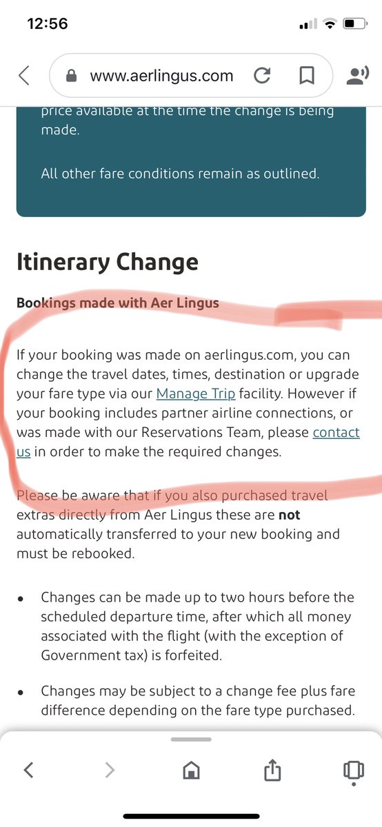 Emermcfeely's tweet photo. @AerLingus Hi. I’m trying to change one leg of a return flight as I need to fly from a different airport (in the same country) but I can’t seem to. Can you please help? https://t.co/aGduF23Xv4