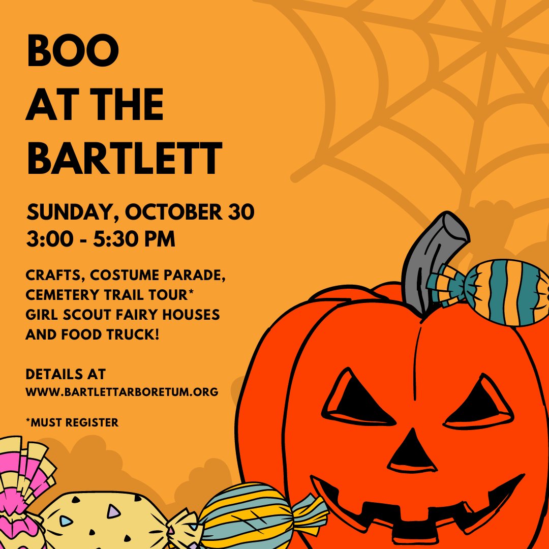 🎃 Join us for Halloween fun on Sun, Oct 30. FREE event includes mask designing, crafts, costume parade. Girl Scout Troop unveils Fairy House project - each house will create a scavenger hunt activity &amp; register for Potter's Field Cemetery Trail Tour: ow.ly/JYZx50L1x9k