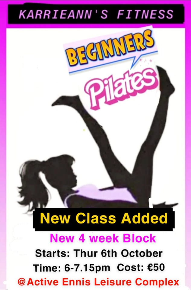 healthy_clare's tweet photo. #BeginnersPilates Classes starts tomorrow (Thursday, 6th from 6pm) at @ActiveEnnis
Keep up to date with #ActiveEnnis on https://t.co/QtP8pcsAzc
@Claresports @AgeFriendlClare https://t.co/plhnY9adOP
