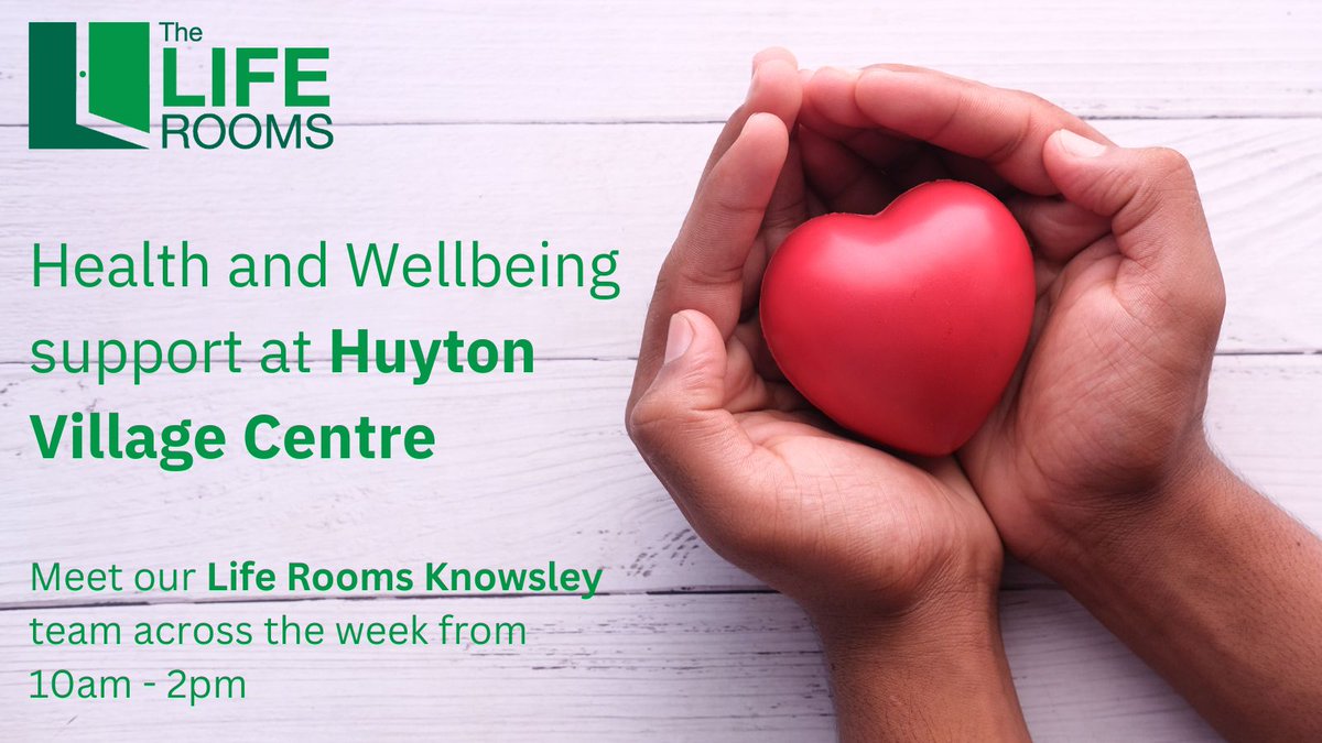 The Life Rooms are leading a Health and Wellbeing event in <a href="/Huytonvilcentre/">HuytonVillageCentre</a> , leading up to World Mental Health Day 💚

On just the first day alone, we engaged with over 100 people and The Life rooms took 14 referrals for further support!

#knowsley <a href="/KnowsleyCouncil/">Knowsley Council</a>