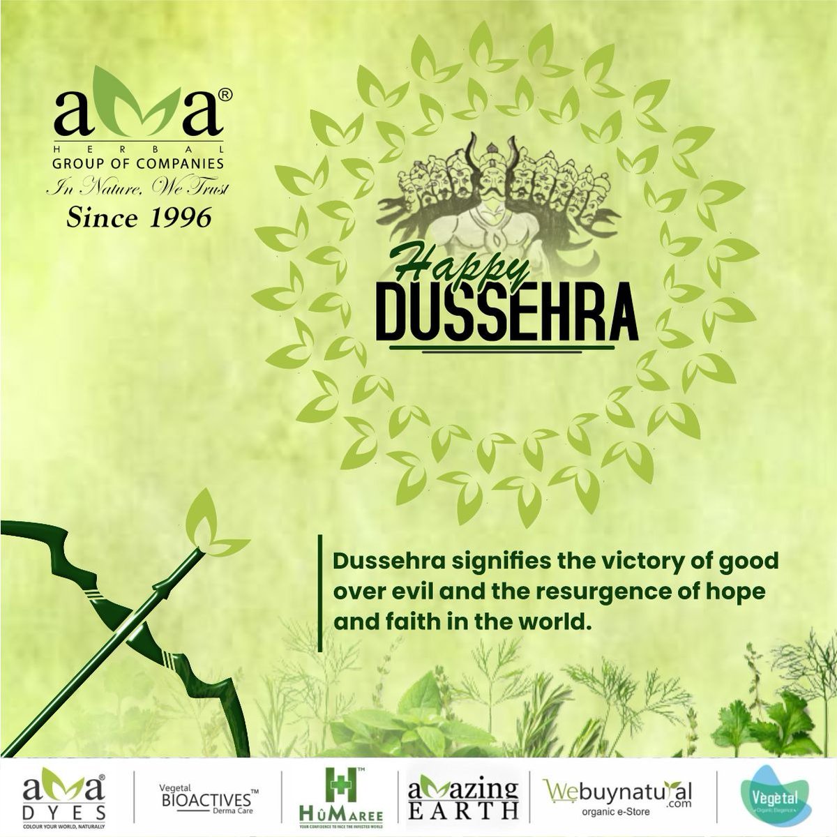 WeBuyNatural's tweet photo. Sustainability is a step towards good.
Let us pledge to uphold the principles of Lord Ram and always do good and move towards sustainability together, so that our future generations do not have to face the evil of an unsustainable life.
.
.
.
.

#amaherbalgroup #dussehra https://t.co/nBnnKvDvmc