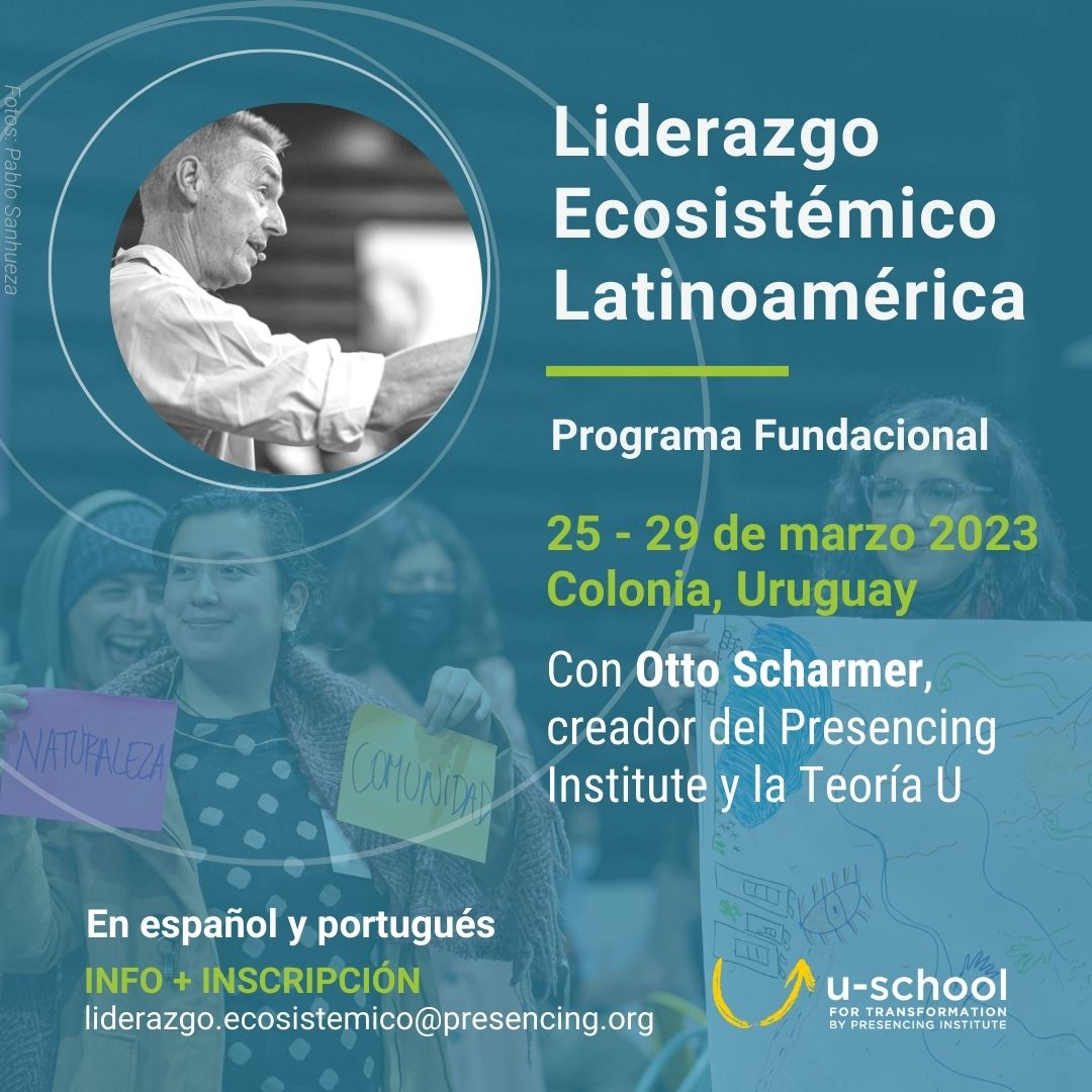 ¡En español y en latinoamérica! Nos vemos en Marzo, activando la transformación. <a href="/teoria_u/">Teoría U en Español</a> <a href="/presencing_inst/">Presencing Institute</a>