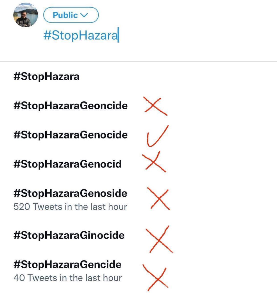 بچه ها لطفا دقت کنید!!! 
Bitte benutzt den richtigen hashtag
please use the correct hashtag
#StopHazaraGenocide