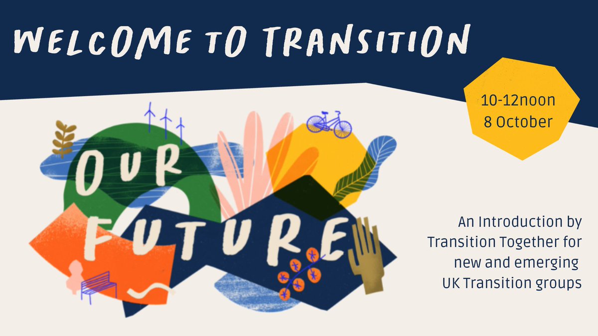 TransitionTog's tweet photo. Know someone interested in finding out more about Transition or starting a local group? Maybe it's you! Or someone who's asked you about it.
Let them know about our short, interactive online 'Welcome to Transition' session this Sat 10-12noon. More here: https://t.co/WyCU7N3tgo https://t.co/68gVOUMmOH