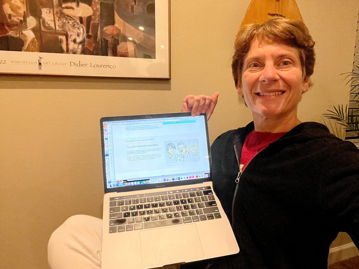 The Nobel Prize (@nobelprize) on Twitter photo Just in!
First selfie from our 2022 #NobelPrize laureate in chemistry <a href="/CarolynBertozzi/">Carolyn Bertozzi</a>. Congratulations! Just in!
First selfie from our 2022 #NobelPrize laureate in chemistry <a href="/CarolynBertozzi/">Carolyn Bertozzi</a>. Congratulations!
