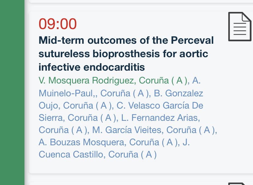 We will have the pleasure to present 2 original studies from our Cardiac Surgery Department at #EACTS2022. Both of them among the largest series in Europe. We never stop innovating! #CHUAC @EACTS @SECTCV @JCuencaCastillo @alberto_bouzas @opatol @Tarsi_Sada