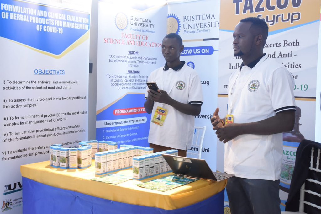 Rachealkyy's tweet photo. Among the many innovations are Innovations specifically targeting to grow the national export portfolio.
Taking Uganda to another level to make Uganda best
#UgTradeFair22
#UGScienceWeek22 https://t.co/tZgHWPVy1j
