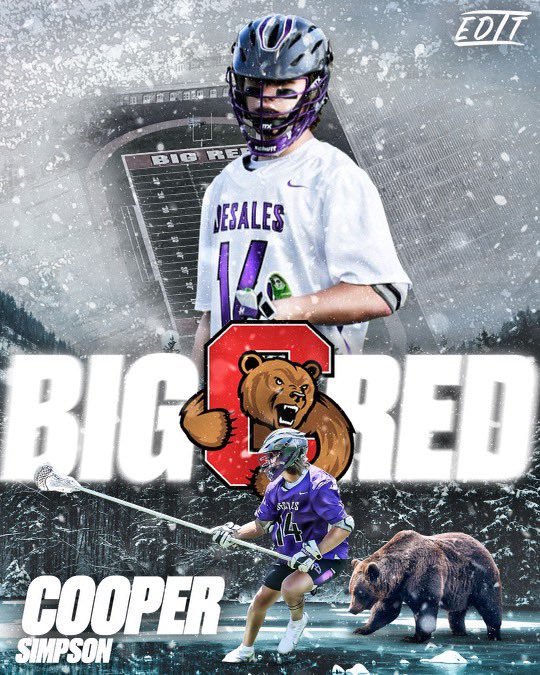 Cooper Simpson (@coopersimpson__) on Twitter photo I am honored and excited to announce my commitment to the admissions process at Cornell University. Thank you to Coach Buzcek, Coach Stevens and the entire Cornell staff for giving me this opportunity. <a href="/trip14lax/">Matt Triplet</a> <a href="/MattyLee_17/">Matt Lee ๐
พ๏ธ</a> <a href="/ResoluteLax/">Resolute Lacrosse</a> <a href="/Stallionslax/">Stallions lacrosse</a> <a href="/natlaxfed/">NLF</a> <a href="/CornellLacrosse/">Big Red Lacrosse</a> I am honored and excited to announce my commitment to the admissions process at Cornell University. Thank you to Coach Buzcek, Coach Stevens and the entire Cornell staff for giving me this opportunity. <a href="/trip14lax/">Matt Triplet</a> <a href="/MattyLee_17/">Matt Lee ๐
พ๏ธ</a> <a href="/ResoluteLax/">Resolute Lacrosse</a> <a href="/Stallionslax/">Stallions lacrosse</a> <a href="/natlaxfed/">NLF</a> <a href="/CornellLacrosse/">Big Red Lacrosse</a>