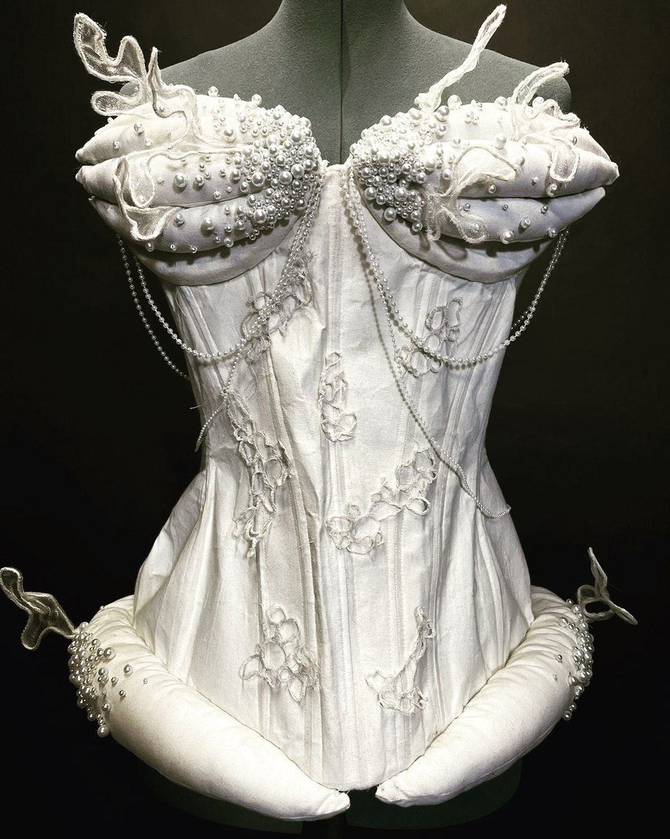 Unapologetic proud dad tweet. 

My 16 year old daughter is a finalist in the UK Young Fashion Designer of the Year Award on Saturday. It’s for this corset that she made from scratch for her Textiles GCSE is the summer.

Even if it doesn’t fit me.