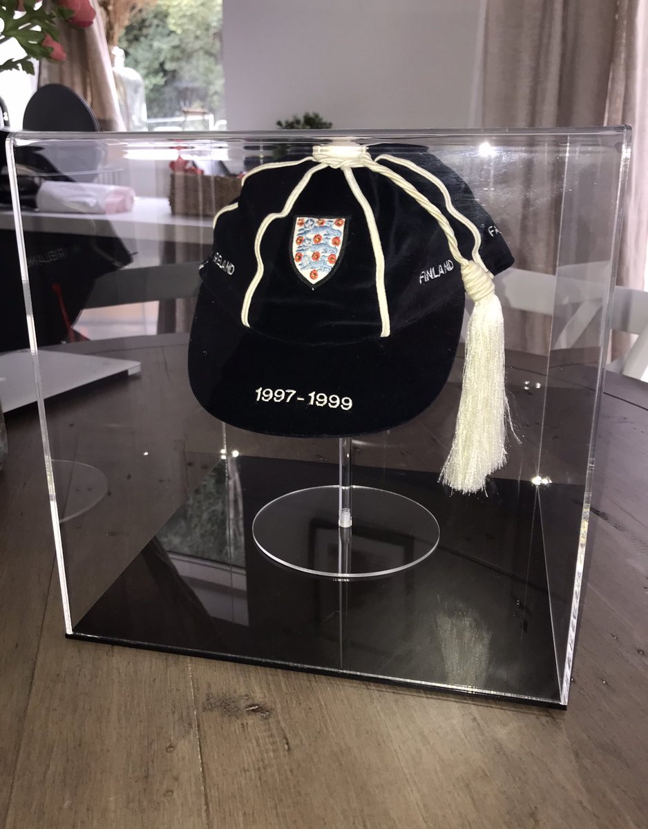 russla23's tweet photo. Now I can start getting a few old memories looked after and out of old boxes. Great times @LilleshallNSC 97-99. Leaving school at 14, to follow my dream. Shared with a great group of players and people #england #capsday https://t.co/mjg0XVfQt7