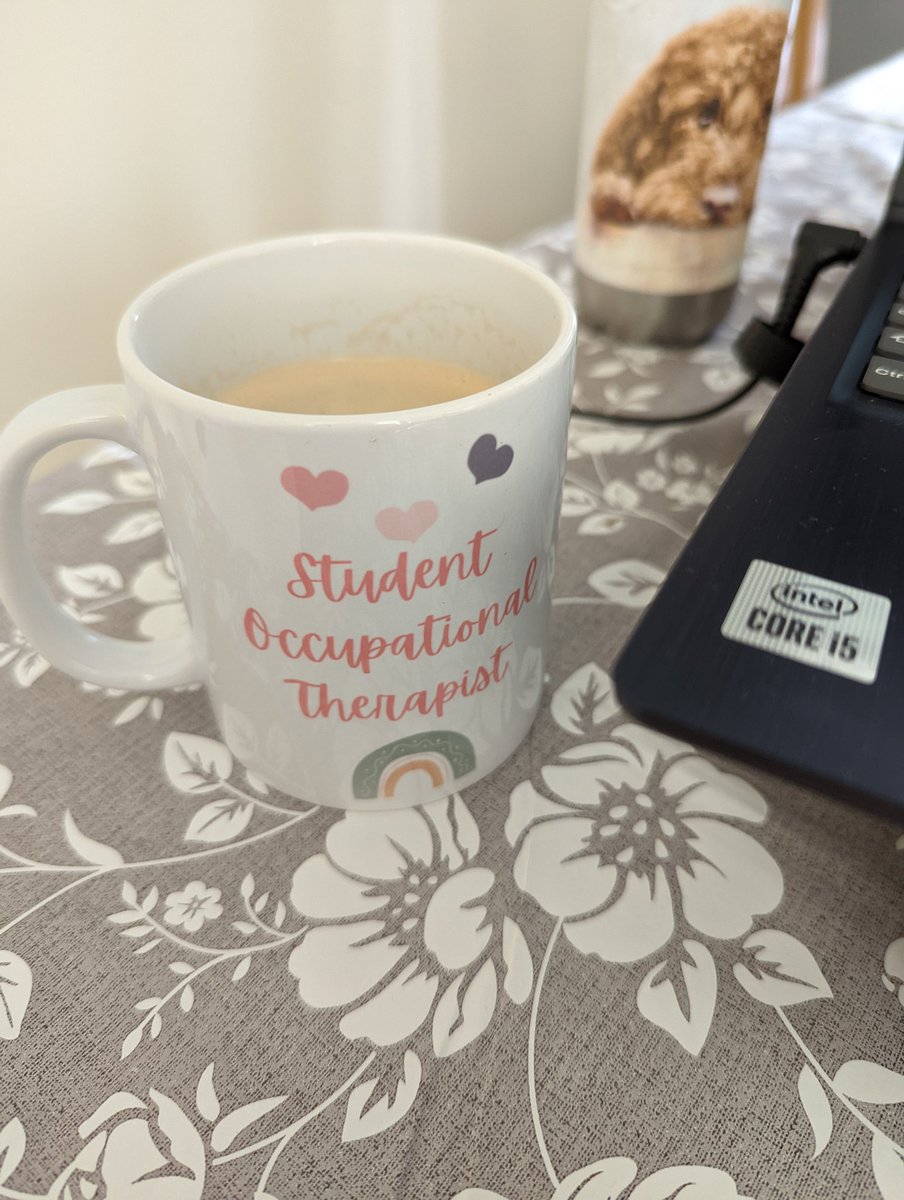 Half way through induction week <a href="/UoE_OT/">Occupational Science & Therapy at Essex</a> &amp; getting stuck into mandatory training when a wonderful gift arrived from the fantastic band 6 OT in my old OTA role. Just loving my new mug! 💚
#OTstudent #occupationaltherapy