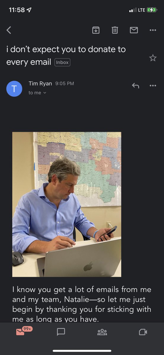 The photos attached to the Tim Ryan fundraising emails are something else.