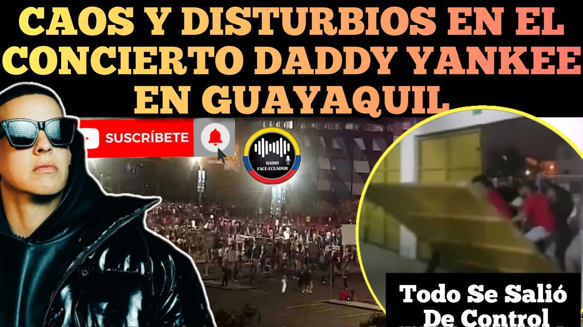caleroyadira04's tweet photo. #urgente #descontroltotal #enconcierto #daddyyankee en #Guayaquil por parte de los miles de espectadores que se dieron cita y que hasta rompieron las puertas del estadio #albertoSpencer ingresar al ser estafados por organizadores #ultimahora 🤦♂️🤫👇🇪🇨🔥
https://t.co/P5c7Kkn1c9 https://t.co/nW5kfXJqjX