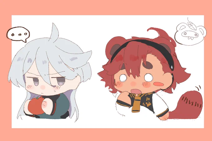 もちもちデフォルメ描いてて楽しい 