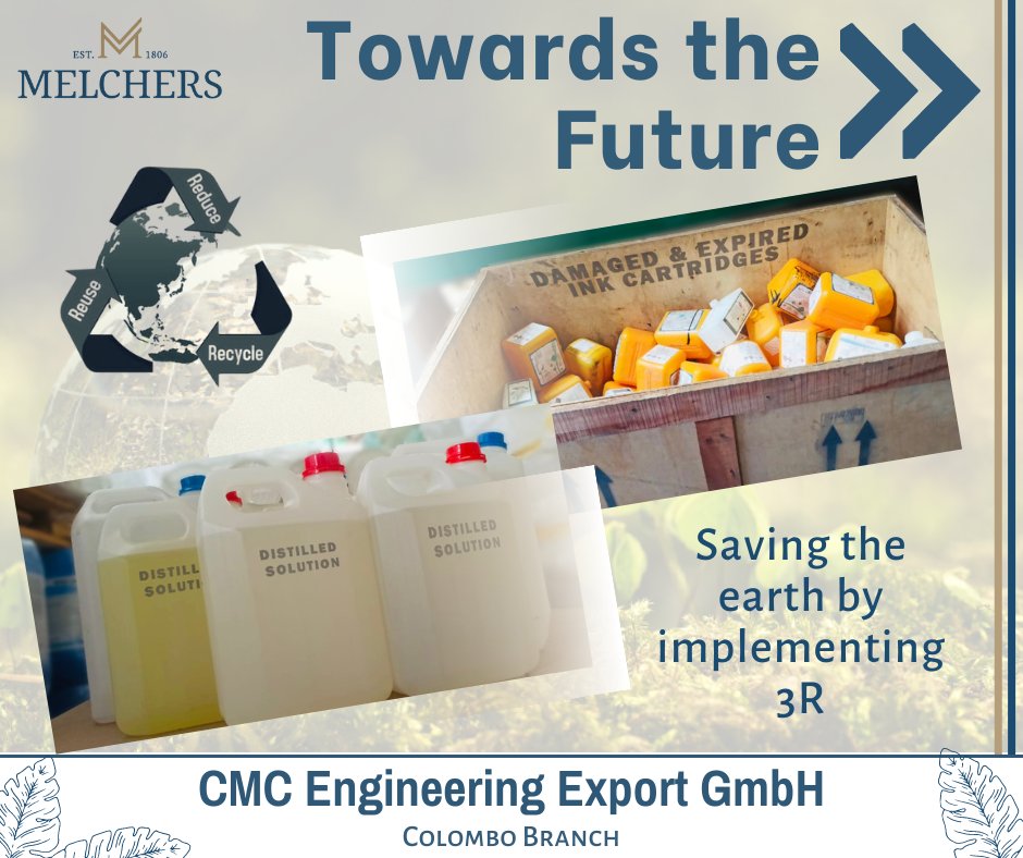 cmceng_lk's tweet image. 𝐖𝐞 𝐬𝐚𝐯𝐞 𝐭𝐡𝐞 𝐞𝐚𝐫𝐭𝐡 𝐛𝐲 𝐢𝐦𝐩𝐥𝐞𝐦𝐞𝐧𝐭𝐢𝐧𝐠 𝟑𝐑

#towardsabrighterfuture #3r #reduce #reuse #recycle #saveearth #csr #corporatesocialresponsibility #recovery #protect #naturalwater #manage #waste #cmc #engineering #export #gmbh #colombo #srilanka