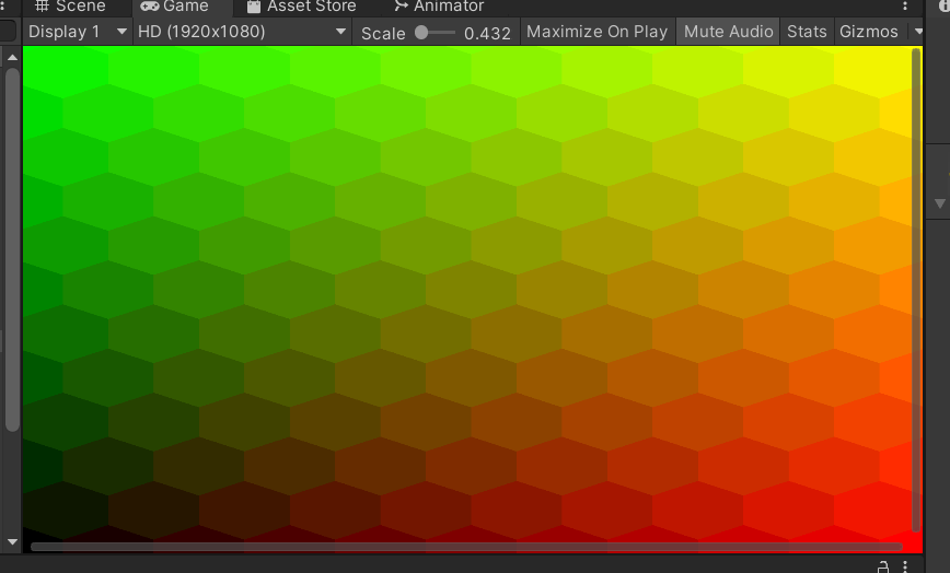 GalacticMerchnt's tweet photo. For several hours I was trying to understand why a shader cannot produce uniformly colored hexes just to discover that what I'm seeing was actually an optical illusion.

#indiedev #indiegames #gamedevelopment #Illusion https://t.co/XuqYwLJFv2