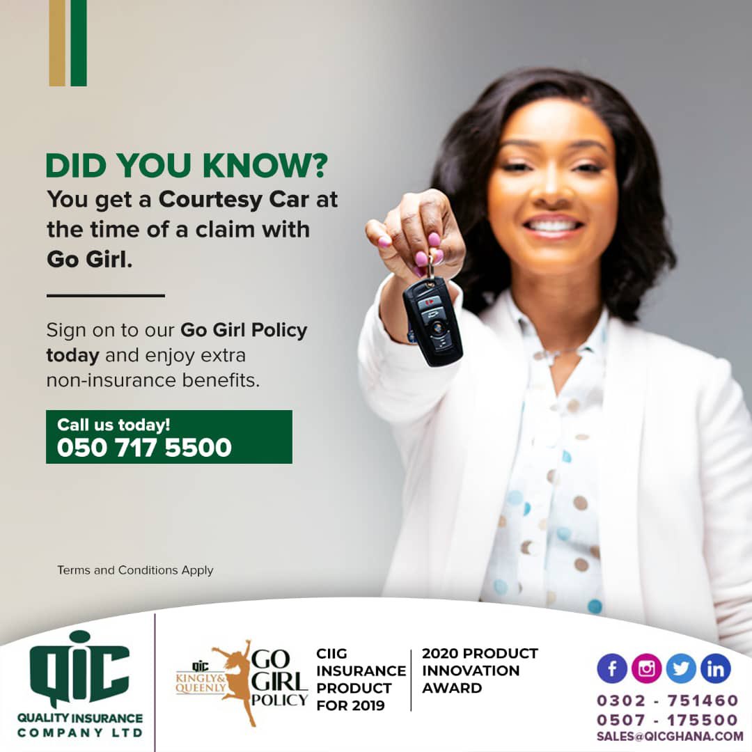 Enjoy this free benefit that comes with being a Go Girl. 
 Sign on to our Go Girl Comprehensive Policy today!   
 @AseyeVanessa 

#qic #nolooongthing  #insurance #insurancesimplified #insurancemadeeasy