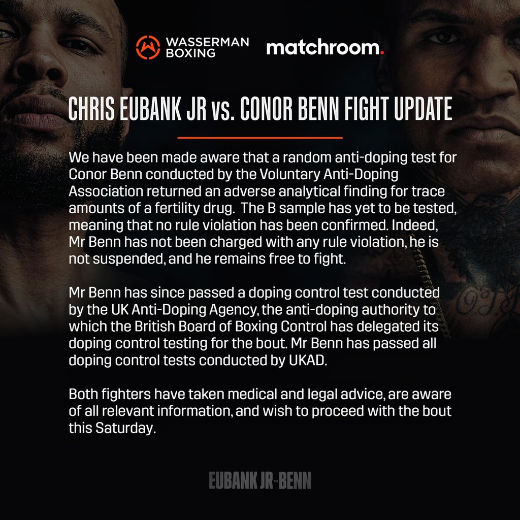 Eddie Hearn (@eddiehearn) on Twitter photo 