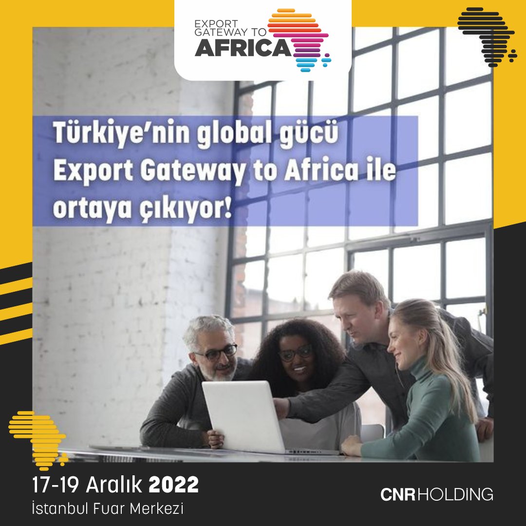 Güçlü ticaret ortaklıklarına Export Gateway to Africa ile imza atılacak!

📅 17-19 Aralık 2022
📍İstanbul Fuar Merkezi

-

#trade #exportgatewayafrica #africa #export #ihracat #ticaret #fuar #cnrexportgatewayafrica