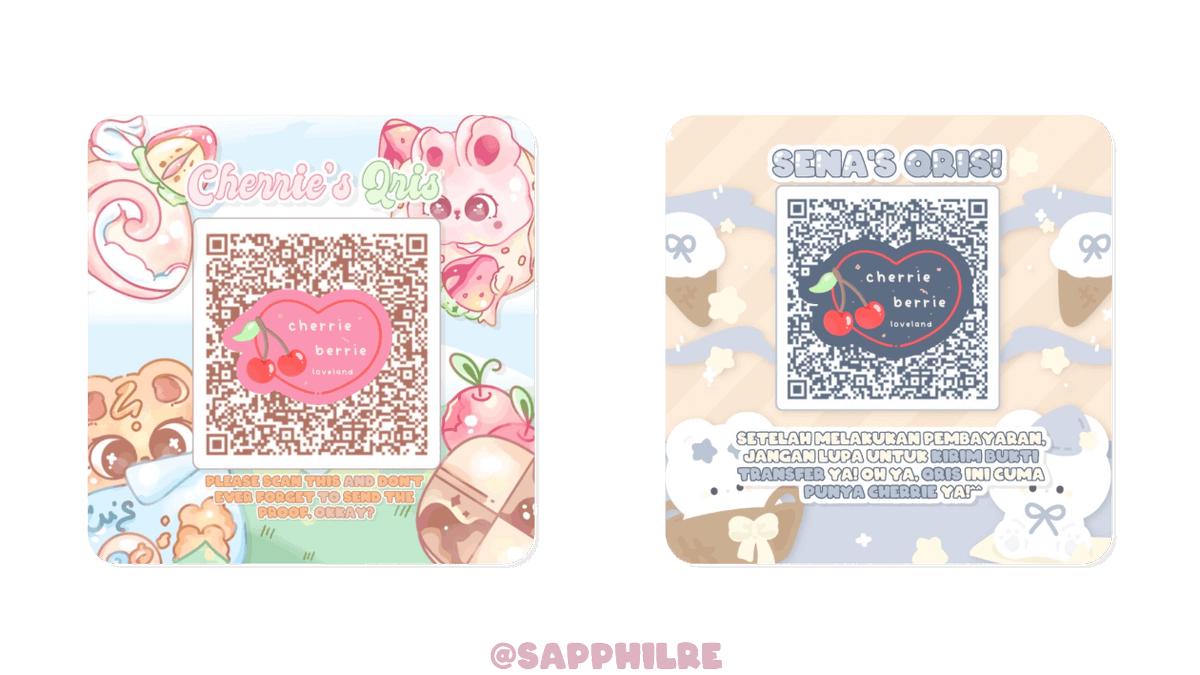 sapphilre's tweet photo. gausa ribet-ribet cari lagi, udah langsung gas aja order qr deco di @sapphilre ! katalognya udah kaga ada lawan dah pokoknya cakep bener sejagat raya. murce murce aja kok ye asli gabikin kantong sesek🤩 burukeun atuh jajan disini wae😗🤩 #zonajajan #zonaba https://t.co/7QkafnLNqU