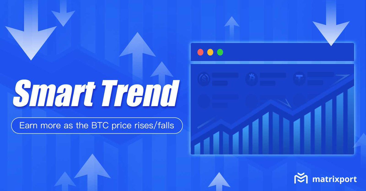 BITofficial_EN's tweet photo. Could market downturn be a blessing in disguise? 🤔 Kick the #bearmarket in the head with our #SmartTrend product. Reap profits 💰 when the price of #BTC goes up or down. 📈📉
Try it on Matrixport: https://t.co/dBD2n6KeOF
#crypto #bitcoin #bitcoinprice https://t.co/8SBdMKqXbS