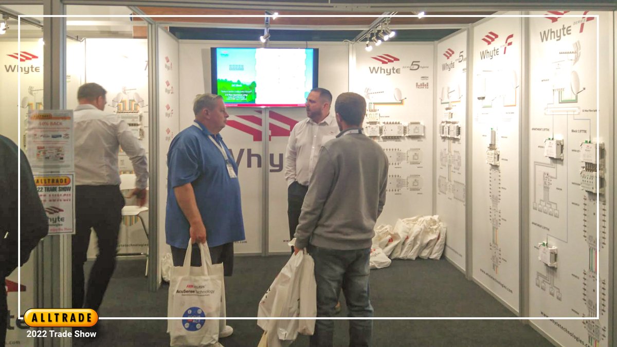 It's happening now at the ALLTRADE 2022 Trade Show.
Come and visit us for a friendly chat.

whytetechnologies.com
