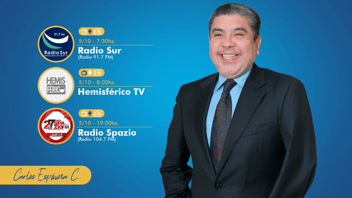 c_espinozaec's tweet photo. 👉🏼Te invito a que me acompañes siguiendo la transmisión.
@RadioSpazioFm @HemisfericoN https://t.co/VmhBimmtLt