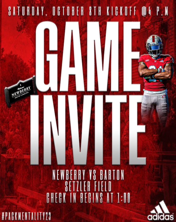 Thankful to be receiving an official game invite from a nationally ranked DII team.  Newberry College Much Love.😤🤞🏾