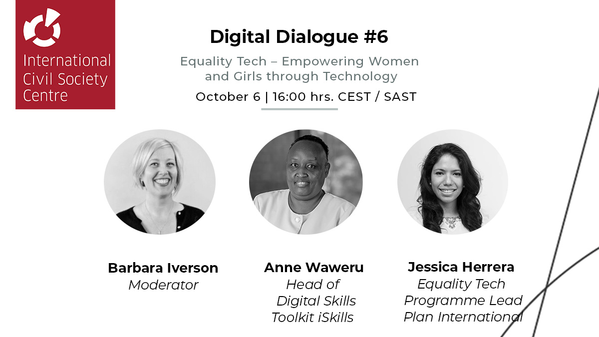 #DigitalDialogue: #EqualityTech – Empowering Women &amp; Girls through Technology

How to ensure girls &amp; women have the info &amp; technology needed for full participation – on terms &amp; levels of their choice - in society, democracy &amp; the economy.

✍Register here: bit.ly/3UFEukK
