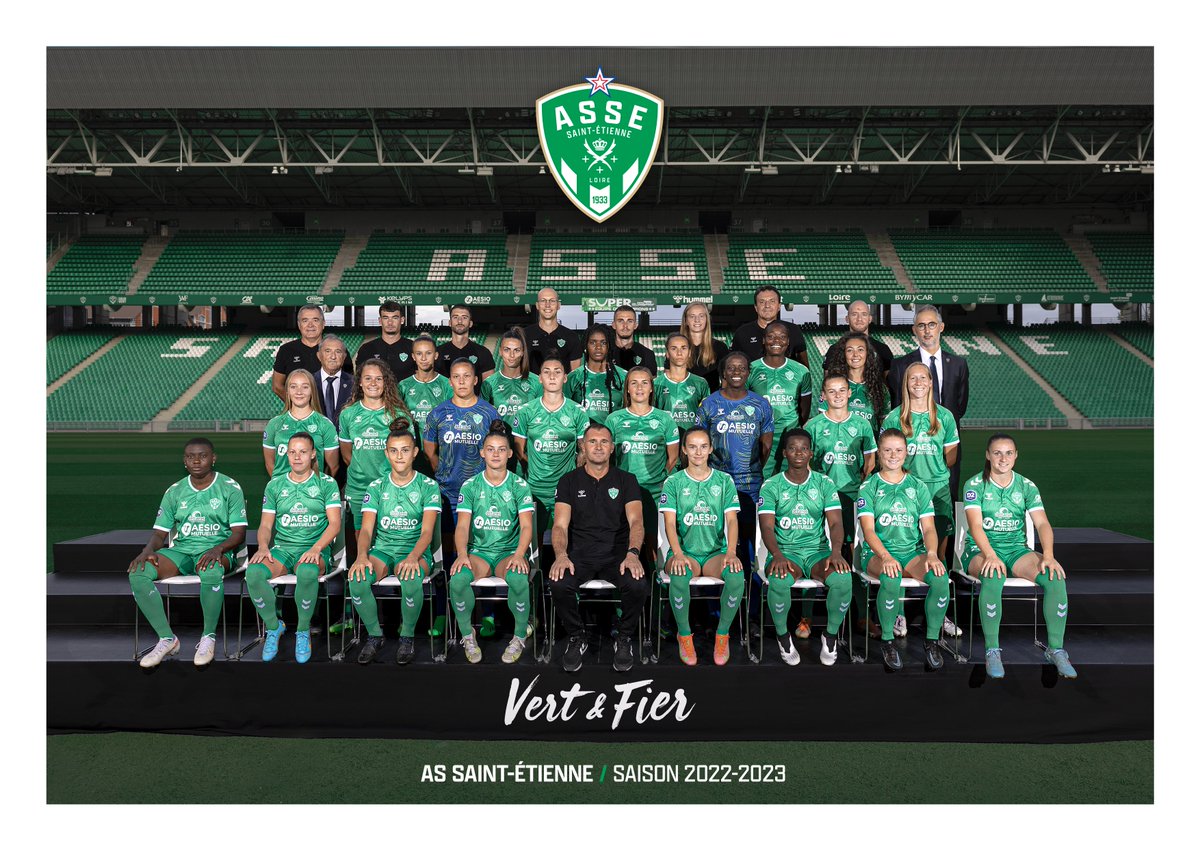 ASSEFeminines's tweet photo. 💚 𝗟𝗲𝘀 𝗩𝗲𝗿𝘁𝗲𝘀. Saison 𝟮𝟮-𝟮𝟯. https://t.co/vfdjyYMw3i