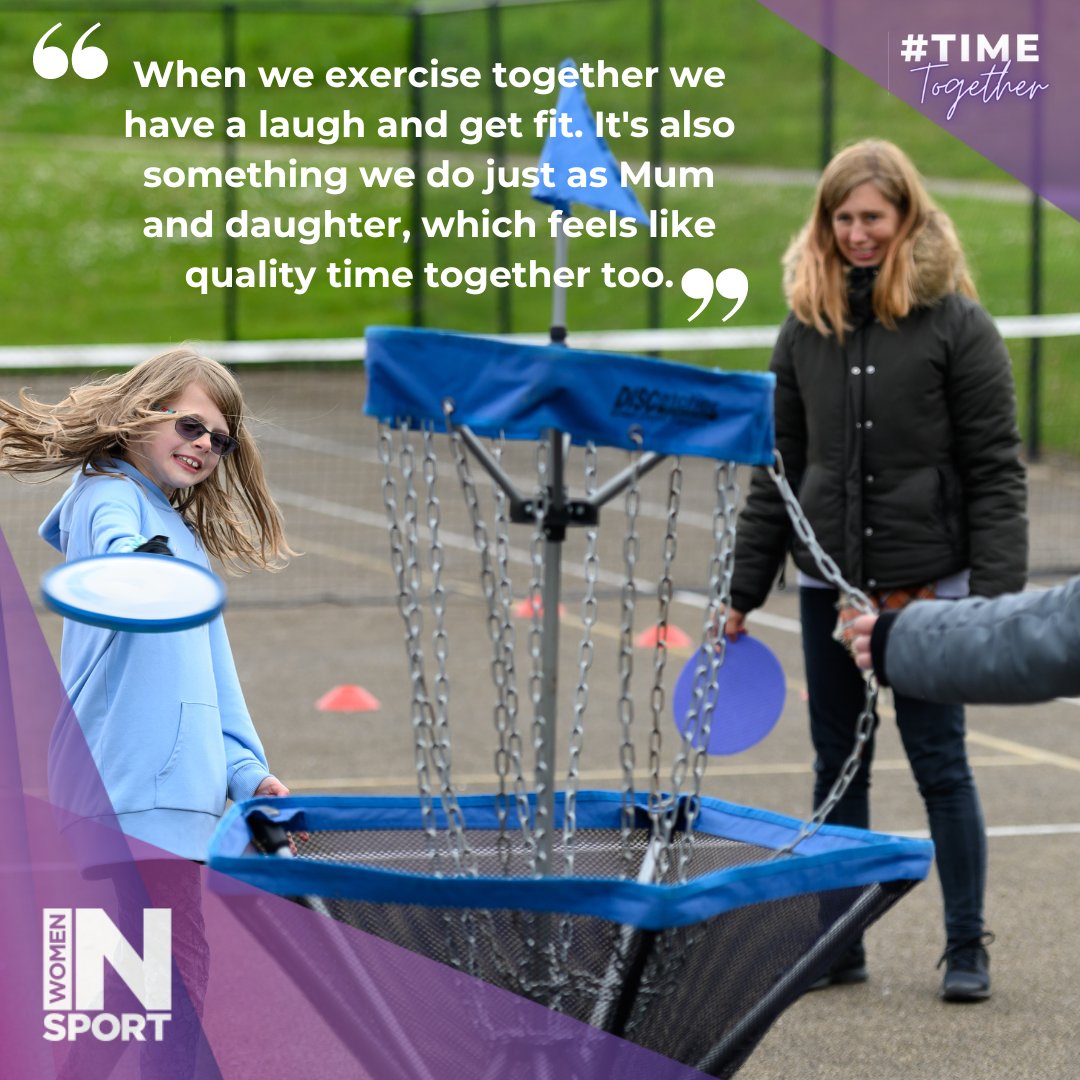 Have you heard about @womeninsport_uk #timetogether campaign which takes place throughout October? 
This fantastic initiative aims to take mums &amp; daughters on an exciting journey of discovery through lots of activities to get active. Find out more here womeninsport.org/TimeTogether/