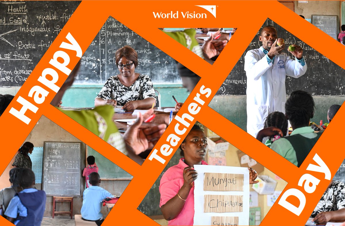 WorldVisionZamo's tweet photo. Happy #TeachersDay to all teachers.
May God bless you with more knowledge as you mentor and transform children's lives.

#ZREAD #Literacy #Education https://t.co/LAaFey3Nae