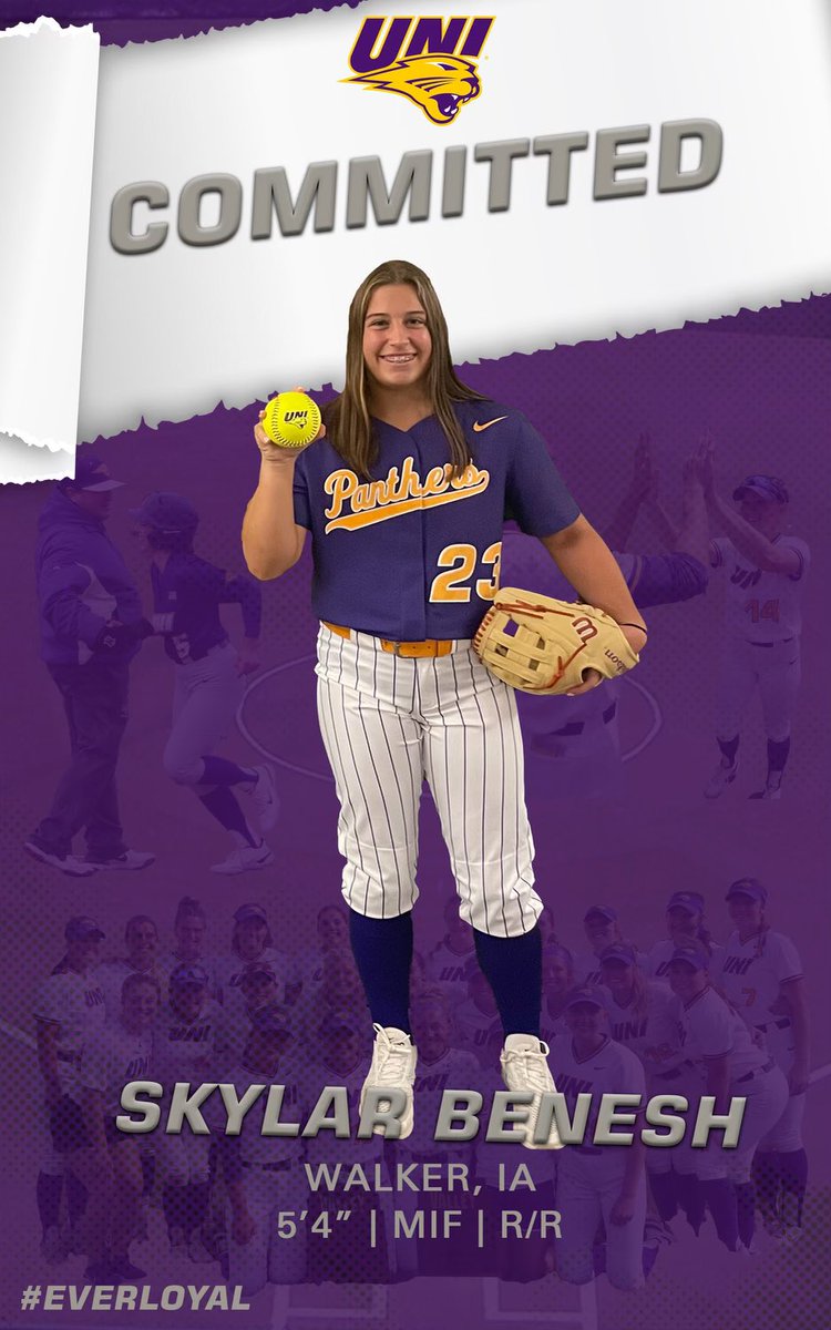Proud to be a Panther💜💛 <a href="/UNISoftball/">UNI Softball</a> #EverLoyal