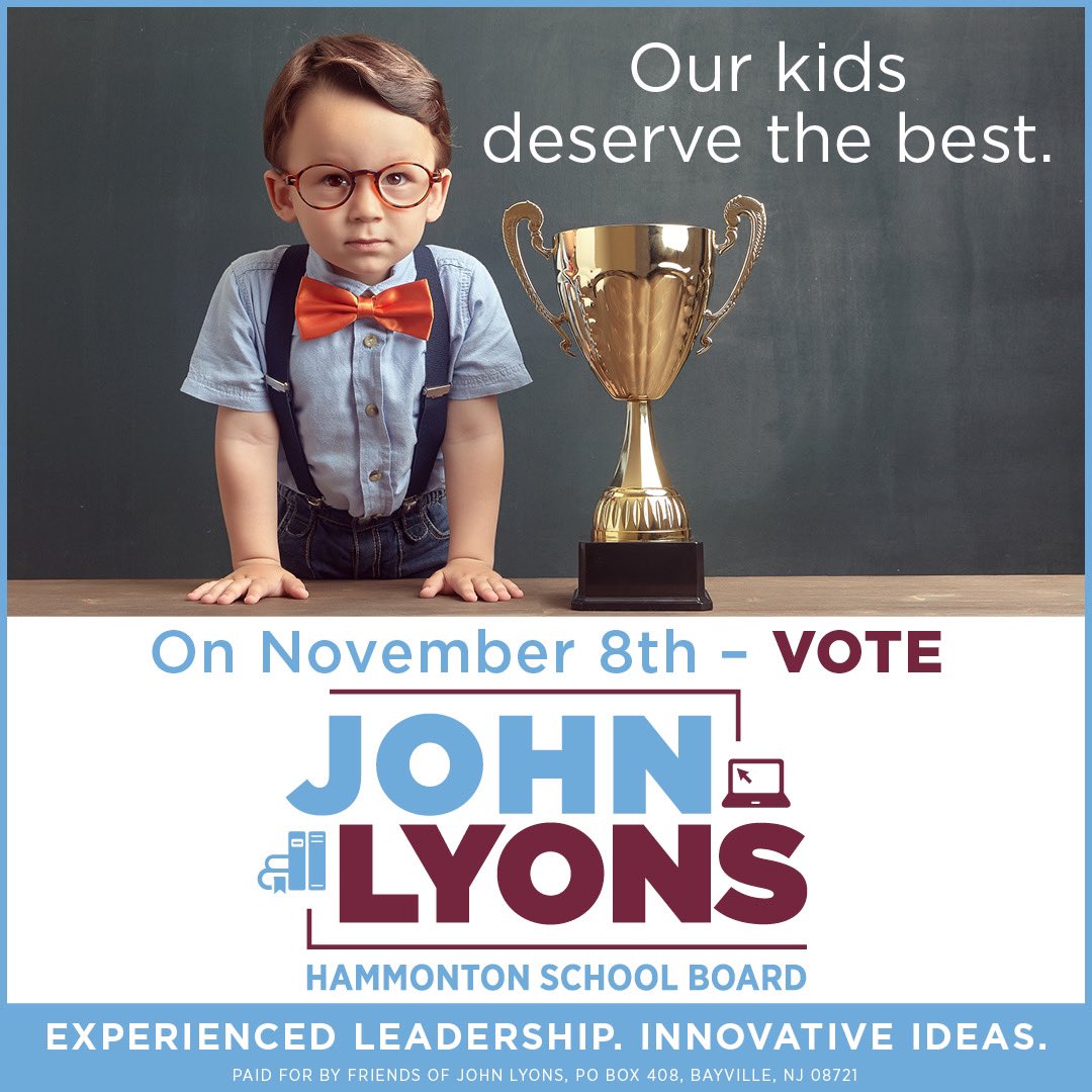 Experienced Leadership. Innovative Ideas. #VoteJohnLyons