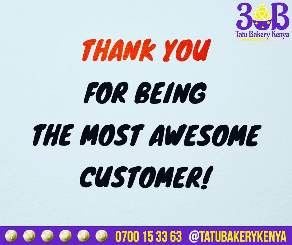 TatuBakery's tweet photo. Thank you for your awesomeness, we are grateful. Happy customer service week. https://t.co/jID10KsO3p
