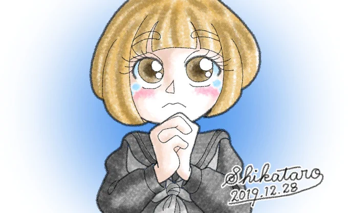 私の為に争うのは止めてみたいな感じ過去絵そうなる前に止めろよとかなんとか…#イラスト #オリジナル #CLIPSTUDIOPAINT 
