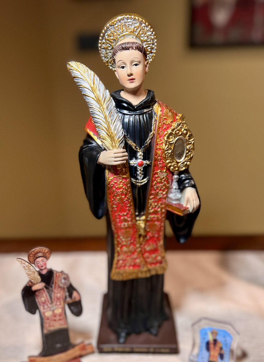 tonyatthetable's tweet photo. My statue of San Placido that I got when I visited #CastelDiLucio (Città Metropolitana di #Messina) over the Summer. #FeastDay #SanPlacido #SanPlacidoMartire https://t.co/o5QvjiPPGh