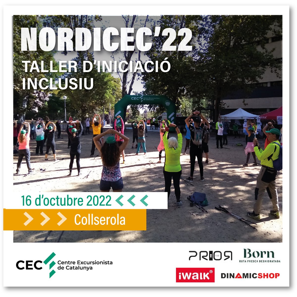 acellfederacio's tweet photo. 🤩 Vols participar a la Nordicec’22?
🙌 És un taller inclusiu que farem a #Collserola el proper 16 d’octubre juntament amb el @cec_cat.
👍 Si no tens bastons els pots llogar el dia del taller.
💸 La inscripció pels esportistes de l’ACELL és gratuïta + la d’un/a acompanyant. https://t.co/uR8mxyH5lA