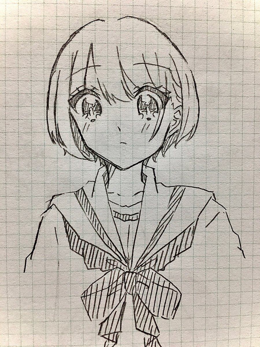 5分で描いたラクガキ
セーラー服の女の子 