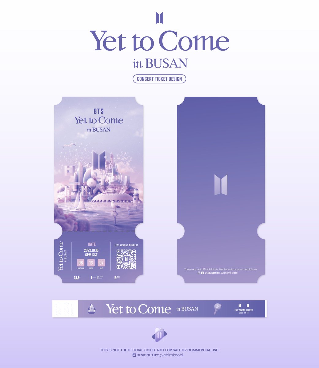 #BTS Yet To Come in Busan Ticket Design. 🎟️ ─ download and print your ticket! ☆ 🔗dl link: bit.ly/3ry6VE0 #YetToComeinBUSAN