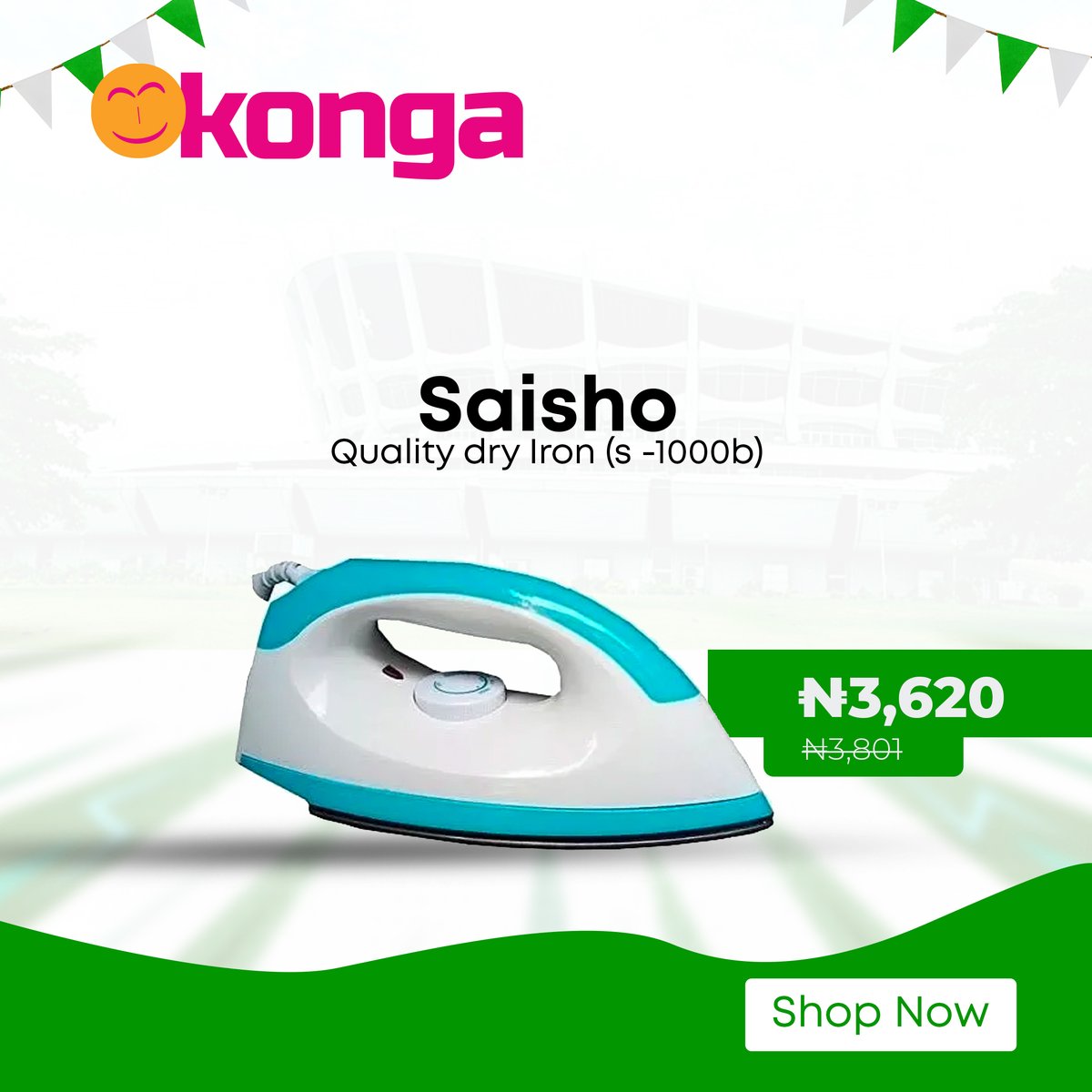 ShopKonga's tweet photo. Awesome...Awesome deals on Konga!
Visit our website now to shop:https://t.co/b0kRs8olHA
.
.
.
#KongaIndependenceSales #IndependenceSales #Niger@62 #OnlineSales #ShopKonga https://t.co/xRpjl2AAL7