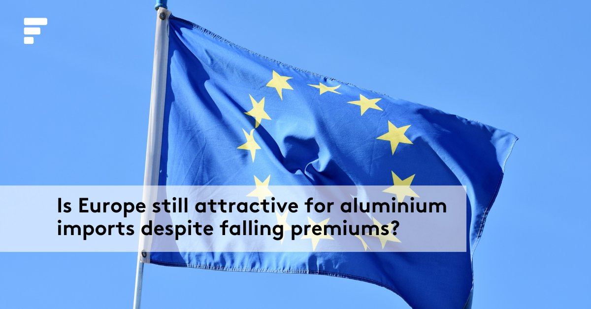 FastmarketsMM's tweet photo. With #Rotterdam premiums at a 9-month low, spot demand for #aluminium softened as we closed out September. Now, the market must evaluate whether #Europe remains an attractive destination for #imports. What is on the horizon for #trading?https://t.co/y1Ku12VZB9 #FastmarketsMetals https://t.co/0wTDW4Bpdn
