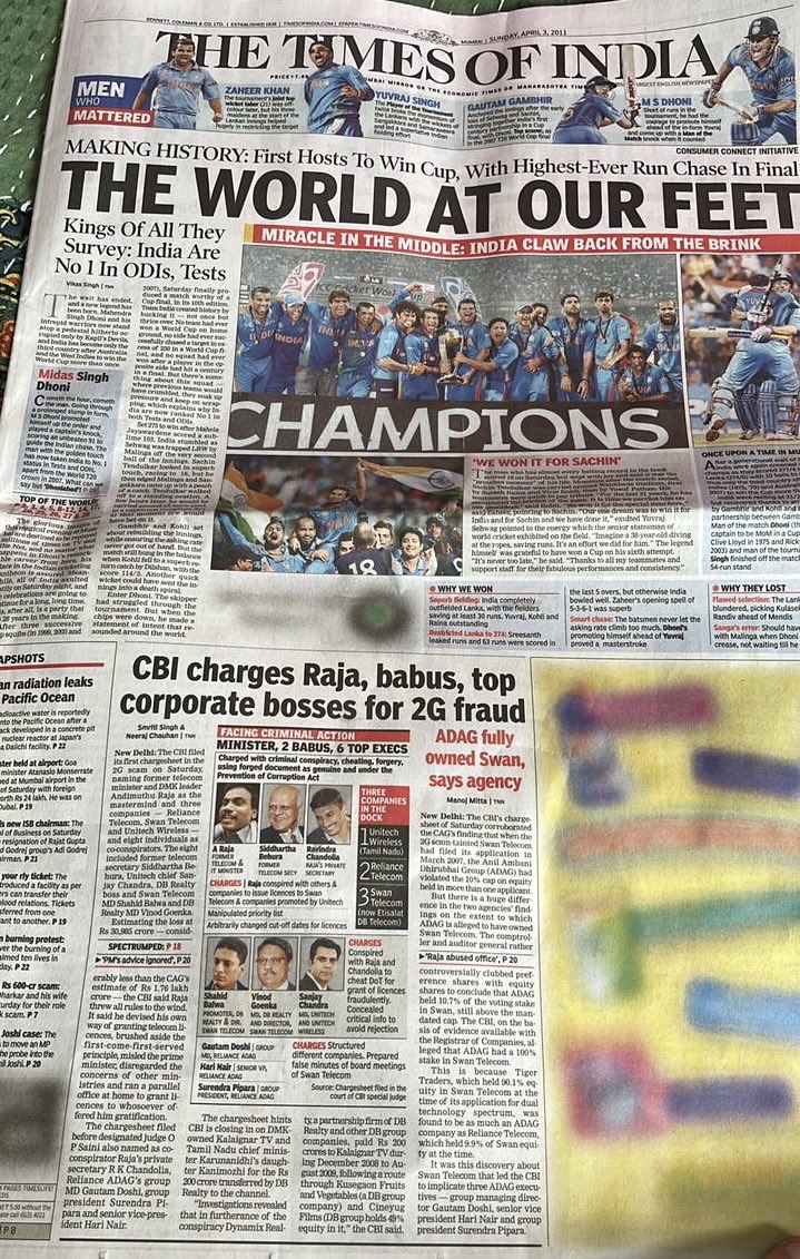 jencyjac's tweet image. Dear ⁦@ians_india⁩, you have gone ahead and written an entire copy based on a TOI front page advertorial that republished April 3, 2011 page 1 stories. ⁦@bsindia⁩ ⁦@DeccanHerald⁩ please note that these stories are on your site like many others.